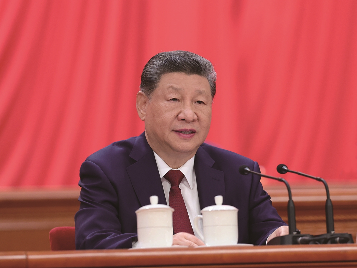 7月1日上午,庆祝中国共产党成立105周年大会在北京人民大会堂隆重举行。中共中央总书记、国家主席、中央军委主席习近平发表重要讲话。 新华社记者 姚大伟 摄